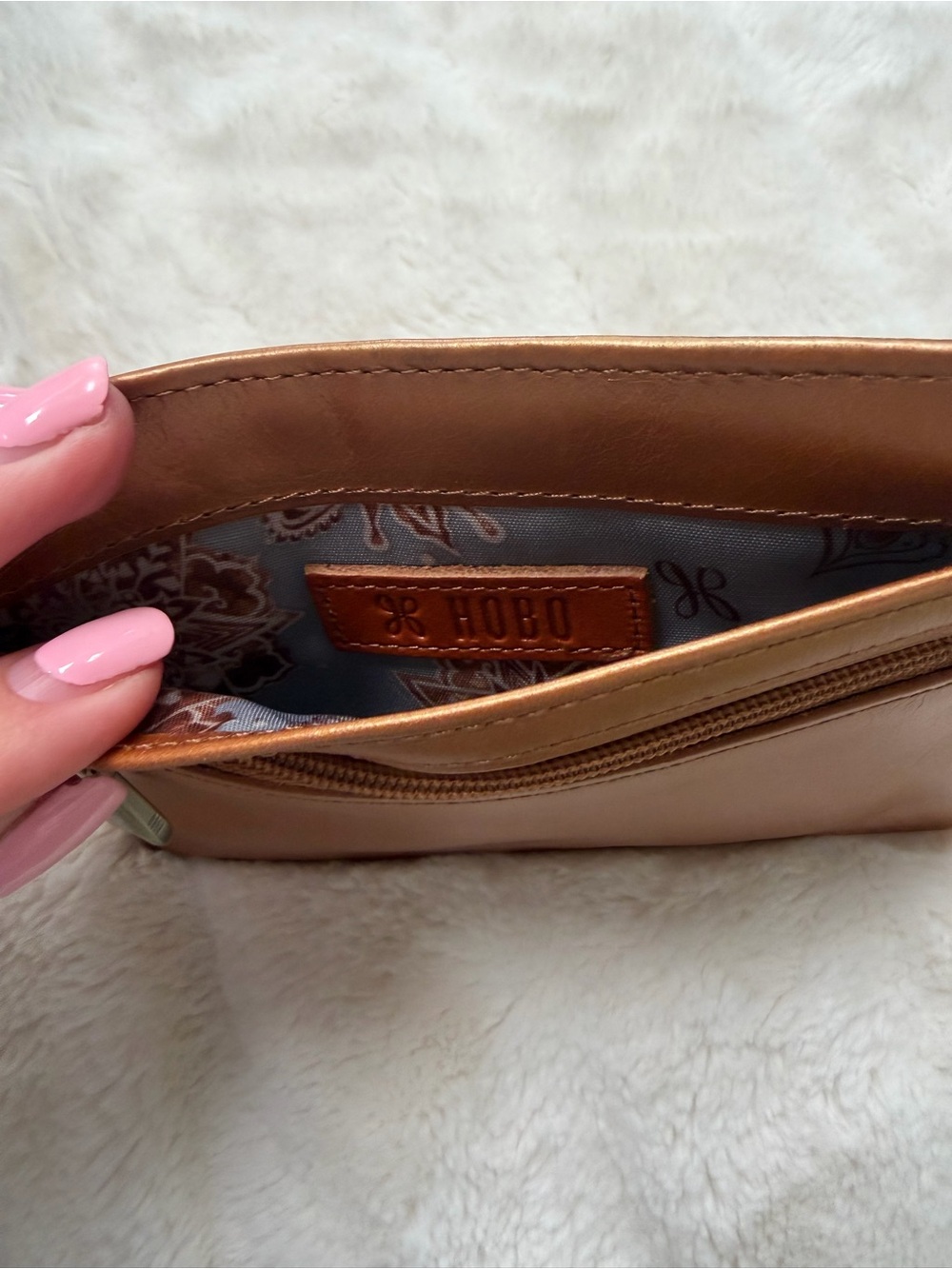 Hobo Euro Slide Card Case Bronzy Gold - Picture 3 of 4